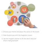 Образователен магнитен пъзел 4 в 1 Taf Toys - Peek-A-Boo