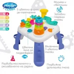 Активна играчка Playgro - Учебна маса със светлини и звуци за подрасващи деца, 20м+