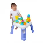 Активна играчка Playgro - Учебна маса със светлини и звуци за подрасващи деца, 20м+