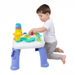 Активна играчка Playgro - Учебна маса със светлини и звуци за подрасващи деца, 20м+