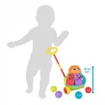 Играчка за бутане с топчета Playgro - Октопод от серията LEARN