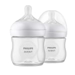 Комплект 2 броя шишета за хранене Philips Natural Response, 125 ml - с биберон със сила на потока 2, 0м+