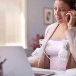 Двойна електрическа помпа Philips Avent - Natural Motion, с торбички за кърма