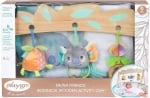 Активна гимнастика с дървена рамка Playgro - Fauna Friends, 0м+