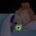 Плюшена играчка Buki France - Костенурка, с таймер и светещи очи