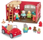 Игрален комплект Battat - Li′l Woodzeez, Пожарна станция