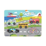 Дървен пъзел J′adore - Транспортни средства, 8 части