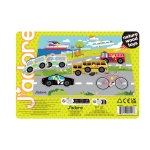 Дървен пъзел J′adore - Транспортни средства, 8 части