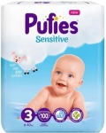 Пелени Pufies Sensitive Midi 3, 100 броя