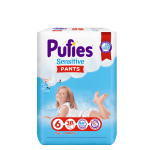 Пелени гащи Pufies Pants Sensitive Extra Large 6, 38 броя