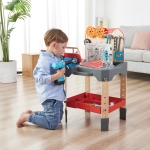 Игрален комплект Hape - Многофункционална работна маса, 71 части