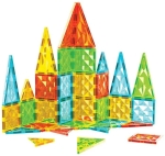 Магнитен конструктор Geomag - Разноцветни плочки, 44 части