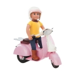 Комплект за кукли Battat - Our Generation, Скутер, Розов