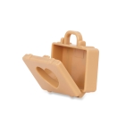 Детска играчка Battat - Li′l Woodzeez, Розова кола с куфар