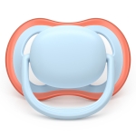 Залъгалки Philips Avent - Ultra Air, за момче, пастелни цветове с кутия за стерилизиране, 0-6 m, 2 броя