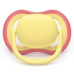 Залъгалки Philips Avent - Ultra Air, за момиче, пастелни цветове с кутия за стерилизиране, 0-6 m, 2 броя