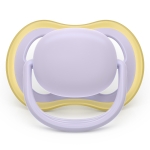 Залъгалки Philips Avent - Ultra Air, за момиче, пастелни цветове с кутия за стерилизиране, 0-6 m, 2 броя