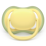 Залъгалки Philips Avent - Ultra Air, Неутрални пастелни цветове с кутия за стерилизиране, 0-6 m, 2 броя