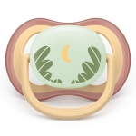 Залъгалки Philips Avent - Ultra Air Night, Day & Night, неутрални с кутия за стерилизиране, 0-6 m, 2 броя