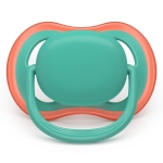 Залъгалки Philips Avent - Ultra Air, Зелено & Синьо с кутия за стерилизиране, 6-18 m, 2 броя