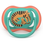 Залъгалки Philips Avent - Ultra Air, с декорация Тукан и тигър с кутия за стерилизиране, 6-18 m, 2 броя