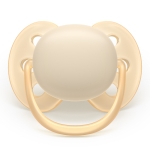 Залъгалки Philips Avent - Ultra Soft, пастелни цветове с кутия за стерилизиране, 0-6 m, 2 броя