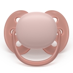 Залъгалки Philips Avent - Ultra Soft, пастелни цветове с кутия за стерилизиране, 6-18 m, 2 броя