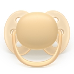 Залъгалки Philips Avent - Ultra Soft, за момче, пастелни цветове с кутия за стерилизиране, 6-18 m, 2 броя