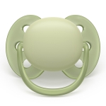 Залъгалки Philips Avent - Ultra Soft, за момче, пастелни цветове с кутия за стерилизиране, 6-18 m, 2 броя