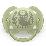 Залъгалки Philips Avent - Ultra Soft, с декорация Птица и катеричка с кутия за стерилизиране, 6-18 m, 2 броя