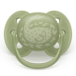 Залъгалки Philips Avent - Ultra Soft, с декорация Сърна и гъска с кутия за стерилизиране, 18+ m, 2 броя