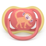 Залъгалки Philips Avent - Ultra Air, с декорация Маймунка и хамелеон с кутия за стерилизиране, 18 m+, 2 броя