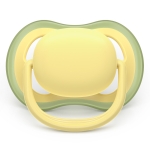 Залъгалки Philips Avent - Ultra Air, Неутрални, пастелни цветове с кутия за стерилизиране, 18 m+, 2 броя