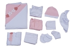 Комплект за изписване Nenny Baby, Розово цвете, 10 части