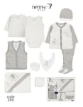 Комплект за изписване на новородено Nenny Baby, Слонче, 10 части