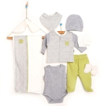 Комплект за изписване на новородено Nenny Baby, Жабче, 10 части
