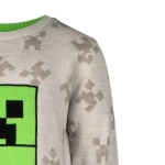Пуловер Minecraft - Creeper, Grey