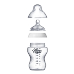 Комплект шишета Tommee Tippee - Easi Vent, Closer to Nature с декорация Панда, 260 ml, 2 броя