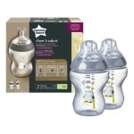 Комплект шишета за хранене Tommee Tippee - Easi Vent, 0+ m, 260 ml, 2 броя