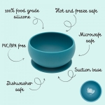 Силиконова купичка за хранене с вакуум Sassi - Динозавър