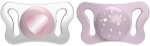 Силиконови залъгалки Chicco - Physio Micro,  2 броя, 0-2 m, момиче, Асортимент