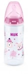 Шише NUK - First Choice, РР,  300 ml, WINTER, с биберон за хранене М, 6-18 месеца, розово