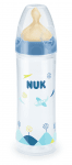 Шише Nuk - New Classic, с каучуков биберон, 250 ml, синьо