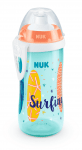 Чаша с клапа NUK - Junior Cup, 300 ml, 18m+, BEACH TIME, оранжев ринг