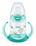 Чаша NUK - First Choice, Temperature Control, с накрайник за сок, 150 ml, зелена