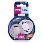 Силиконови залъгалка Lovi - Prime, Lilac, 6 - 18 m, 2 броя Lilac