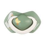 Силиконови залъгалки Canpol - Goose, с кутия за стерилизиране, 6-18 m, 2 брoя