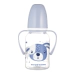 Бебешко шише с дръжки Canpol - Cute Animals, 120 ml, Оранжево