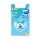 Силиконова залъгалка Canpol Babies - Nature, 0-6 m, Синя