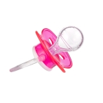 Силиконова залъгалка Canpol Babies - Nature, 0-6 m, Розова